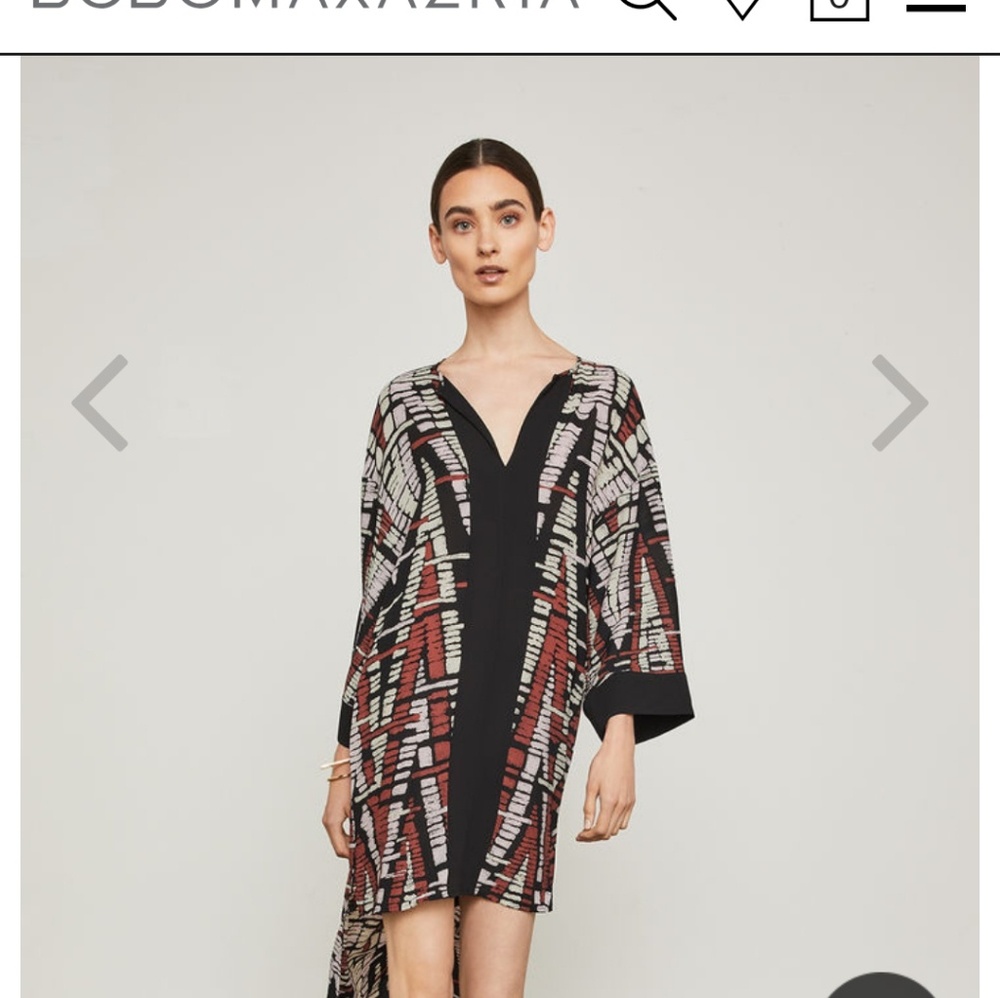 High low Kaftan dress BCBG MAX AZRIA